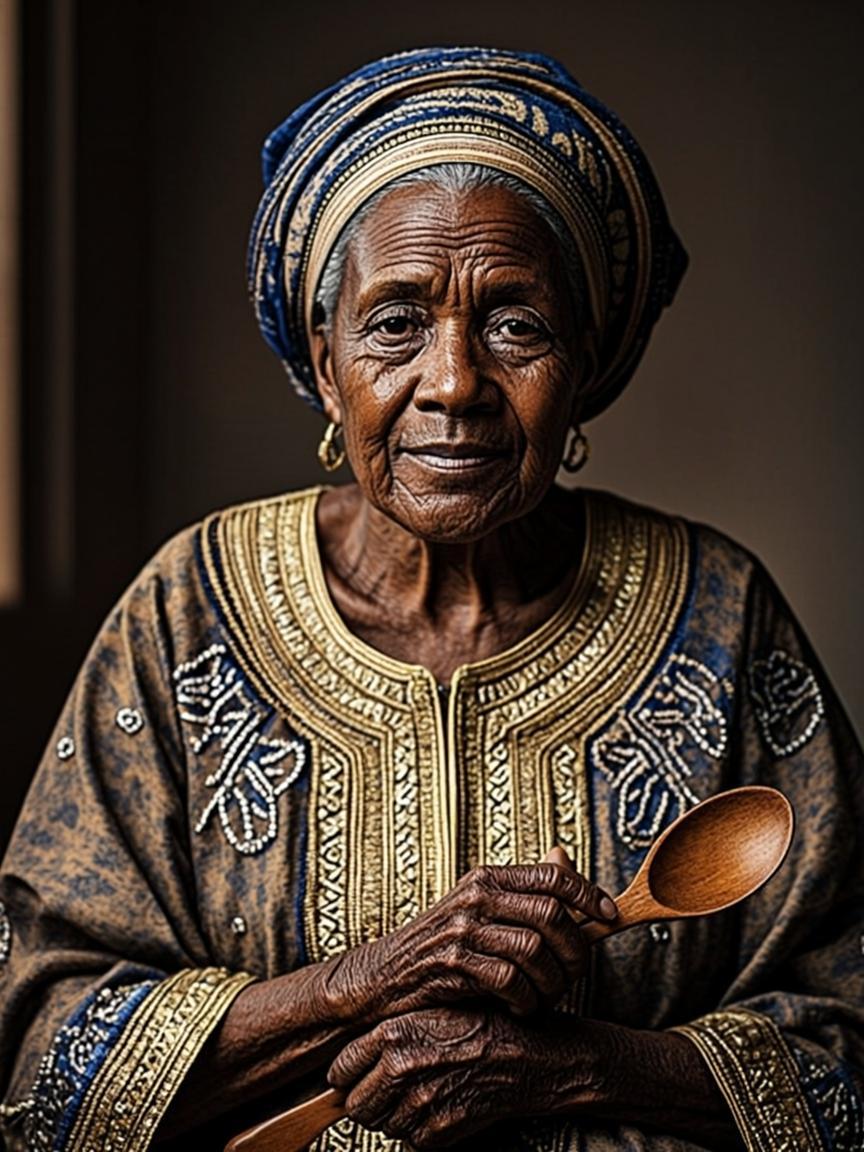 Portrait de la grand-mère Adjia Mamy Diop